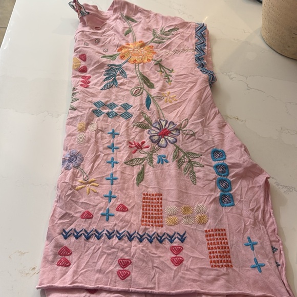 Like new! Johnny Was Katie Relaxed Drape 100 % Cotton raw hem Tee J13524 -2 - Picture 14 of 17